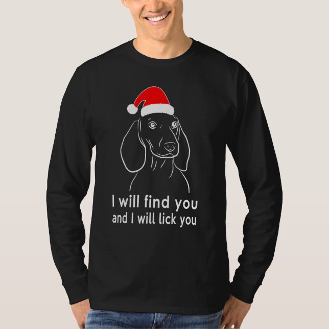 Camiseta Dachshund Ugly Christmas (Frente)
