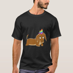 Camiseta Dachshund Unicorn Hoodie Funny Weinercorn Doxie Do