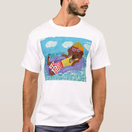 Camiseta Dachshund Vagabundo de Praia