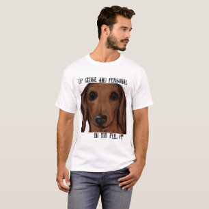 CAMISETA DACHSHUND VERMELHO