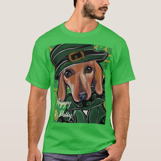 CAMISETA DACHSHUND VERMELHO    (Frente)