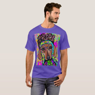 CAMISETA DACHSHUND VERMELHO