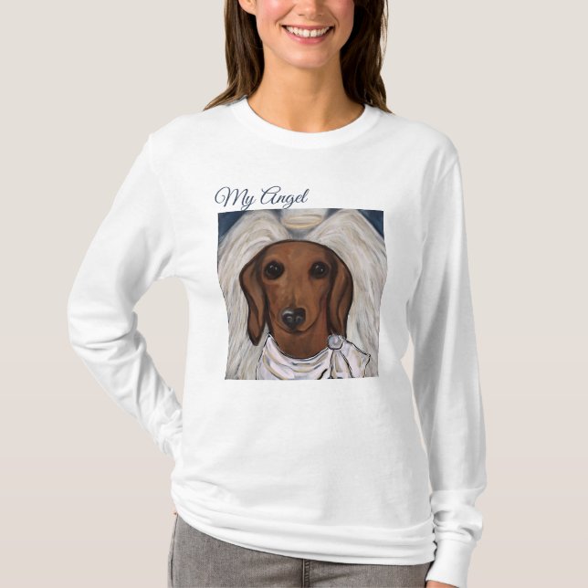 Camiseta Dachshund Vermelho (Frente)