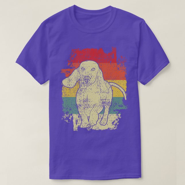 Camiseta Dachshund Vintage (Frente do Design)