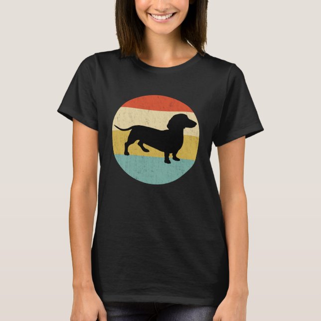Camiseta Dachshund vintage Teckel Retro (Frente)