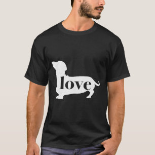 Camiseta Dachshund Weiner Cachorro Adora Uma Distorção Mini