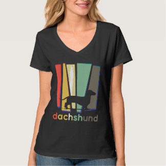 Camiseta Dachshund Weiner Cachorro Vintage Retrô Pai Mãe Pr