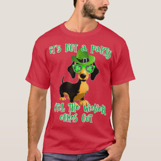Camiseta Dachshund Wiener Beer Dachshund Dia de São Patríci