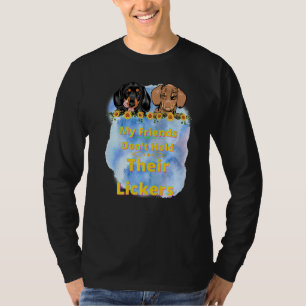 CAMISETA DACHSHUND WIENER DOG FAN MEUS AMIGOS NÃO SEGURAM O