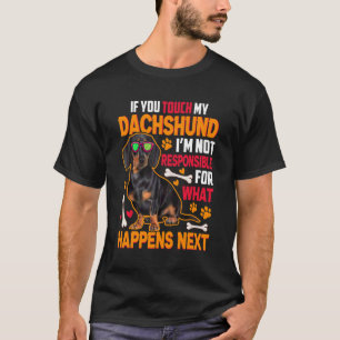 Camiseta Dachshund Wiener Salsicha Cachorro Ditados Doxie C