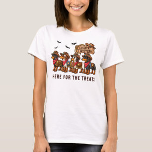 Camiseta Dachsjhunds Doxie Halloween Country Western