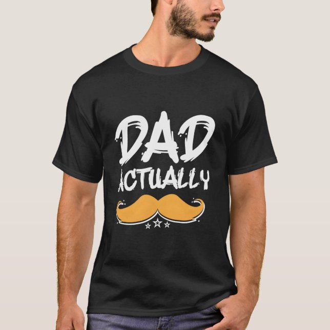 Camiseta Dad Actually Parents Daddy Mom Dad Father Husband  (Frente)