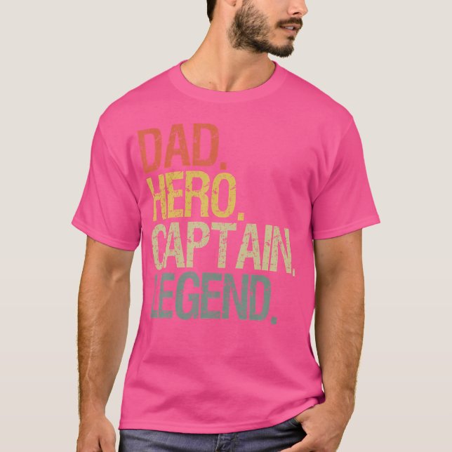 Camiseta Dad Captain Boat (Frente)