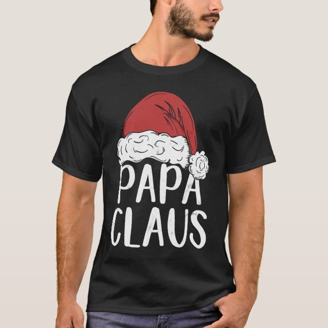 Camiseta Dad Claus Christmas Costume  Santa Matching Family (Frente)