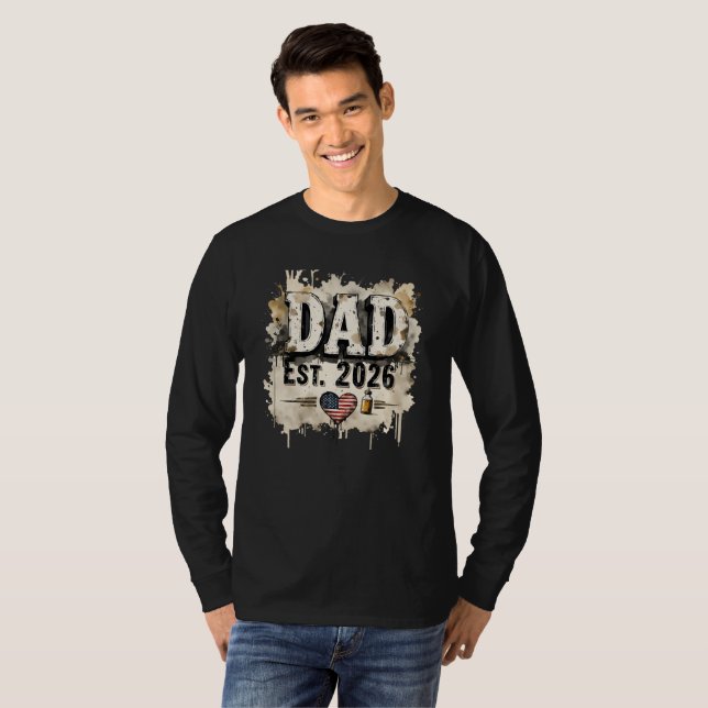 Camiseta Dad Est 2026 Tshirt (Frente Completa)