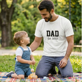 Camiseta Dad Established Bold Black White