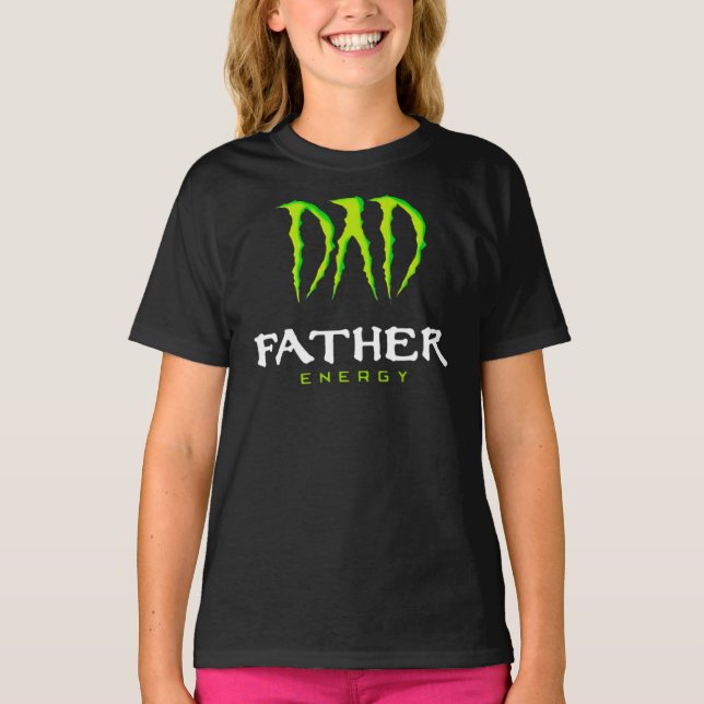 Camiseta Dad Father Energy Monster Happy Father’S Day Tshir (Frente)
