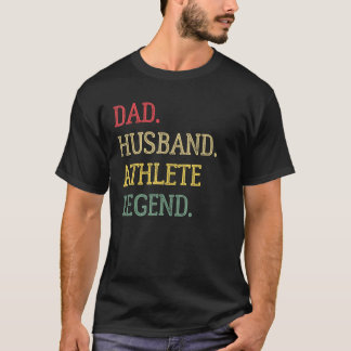 Camiseta Dad Husband Athlete Legend Athlete Dad