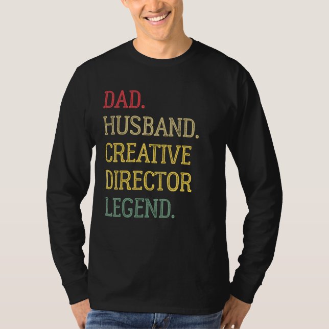 Camiseta Dad Husband Creative Director Legend Creative Dire (Frente)