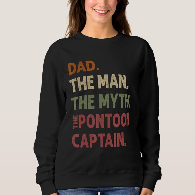 Camiseta Dad Man Myth Pontoon Captain Daddy Pontoon Funny C (Frente)