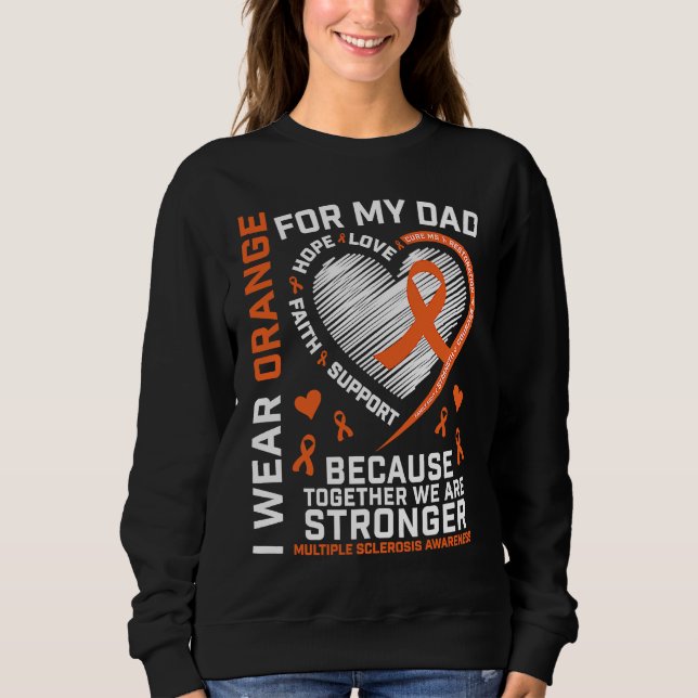 Camiseta Dad MS  Kids Multiple Sclerosis  Dad MS Awareness (Frente)