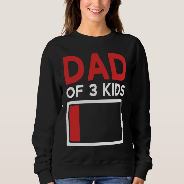 Camiseta Dad of 3 Kids Father's Day (Frente)