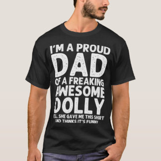 Camiseta Dad Of DOLLY Gift Father's Day Funny Personalized