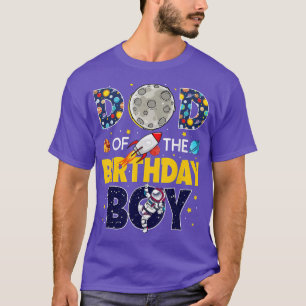 Camiseta Dad of The Birthday Boy Outer Space Daddy Papa 2n
