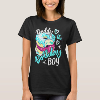 Camiseta Dad of The Birthday Boys Donut Birthday Party Them