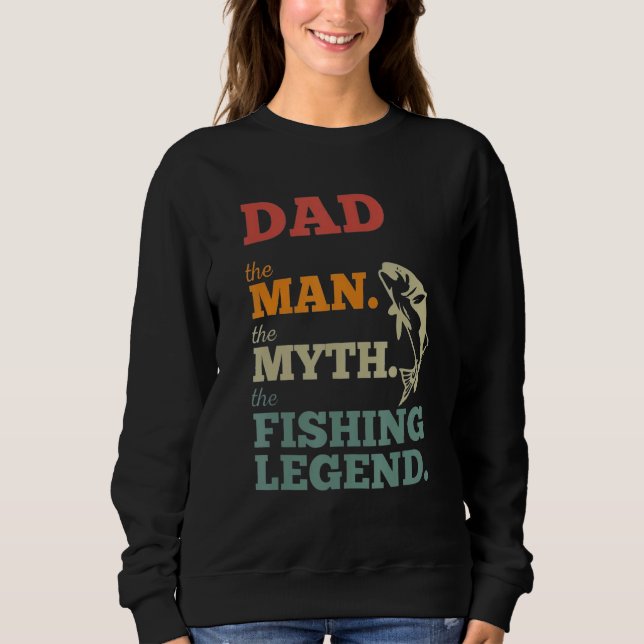 Camiseta Dad The Man The Myth The Fishing Legend Fatheru201 (Frente)