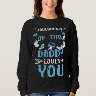 Camiseta Dad Touchdown Or Tutu Daddy Loves You  Baby Boy