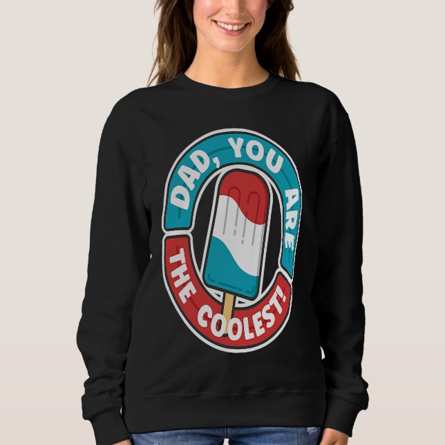 Camiseta Dad You Are The Coolest Ice Cream Popsicle Dad Fat (Frente)