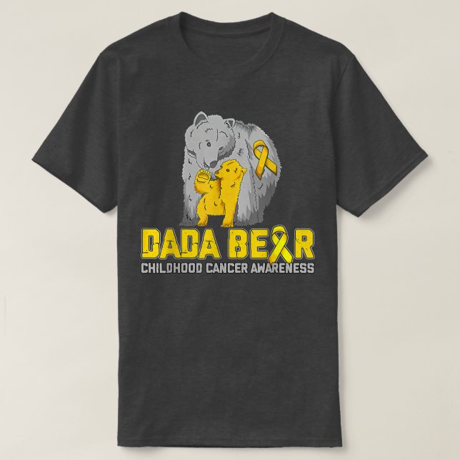 Camiseta Dada Bear dá apoio à conscientização da infância d (Frente do Design)