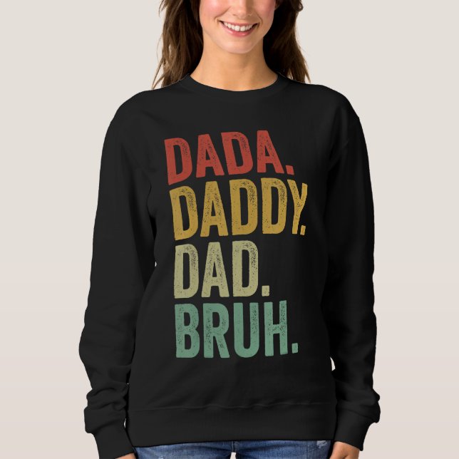 Camiseta Dada Daddy Dad Father Bruh Funny Fathers Day Vinta (Frente)