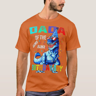 Camiseta Dada Do Birthday Boy Engraçado Dadasaurus T rex Di