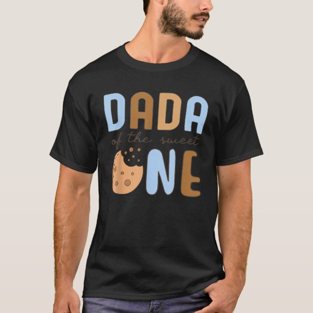 Camiseta Dada Do Doce Biscoitos e Leite 1º Aniversário (Frente)
