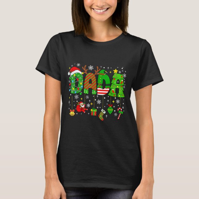 Camiseta Dada Matching Funny Christmas Family Couple Xmas S (Frente)