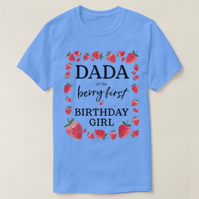 Camiseta Dada of The Berry First Birthday Girl Sweet One St (Frente do Design)