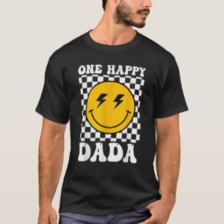 Camiseta Dada One Happy Dude Birthday Theme Mateming Family
