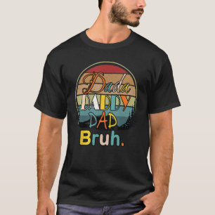 Camiseta Dada Pai Bruh Retro Color Feliz Dia do Pai
