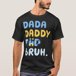 Camiseta Dada Pai Bruh Shirt Para Homens Engraçados Pais Da