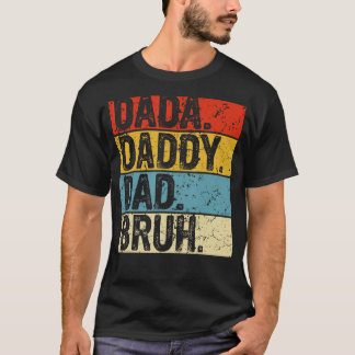 Camiseta Dada Pai Pai Bruh Dia de os pais Vintage Pai 6