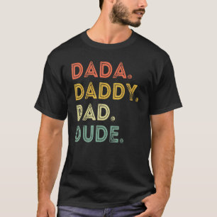 Camiseta Dada Pai Pai Evolução Do Dia de os pais Da Fath