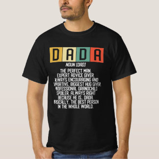 Camiseta Dada Significa Definição de Pai Engraçado Melhor P