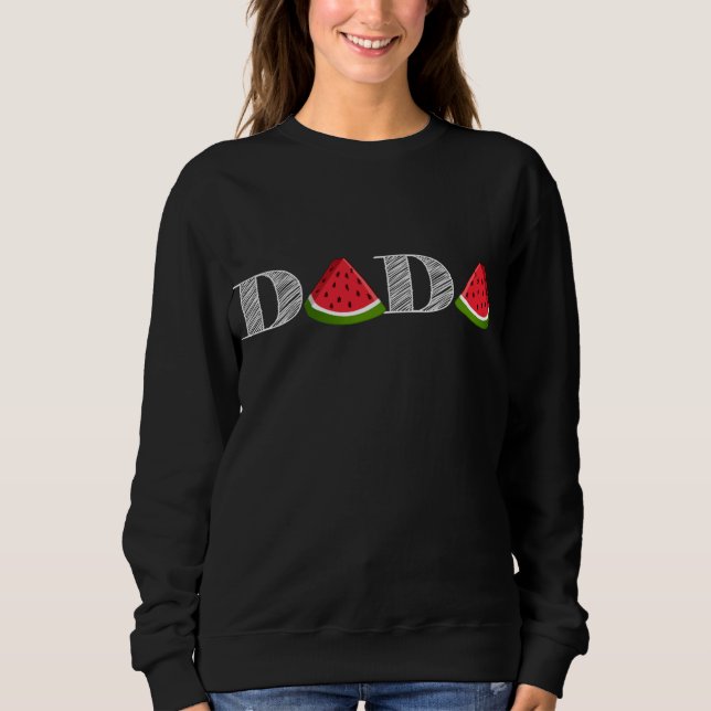 Camiseta Dada Watermelon Funny Summer Fruta Pai, Fath (Frente)