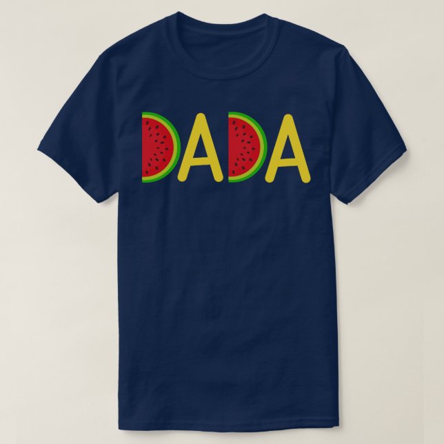 Camiseta Dada Watermelon Padre Dia de os pais (Frente do Design)