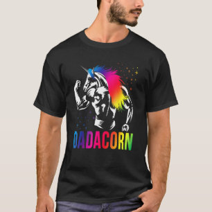 Camiseta Dadacorn Dia de os pais Muscular Pai Unicorn