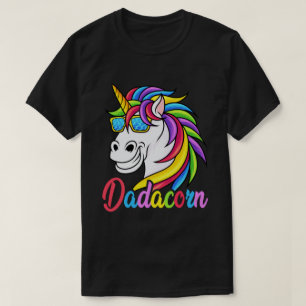Camiseta Dadacorn Funny Unicorn Pai Gift