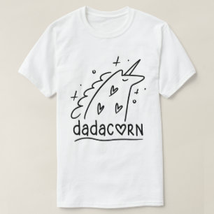 Camiseta Dadacorn Funny Unicorn Pai Gift