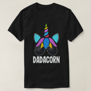 Camiseta Dadacorn Funny Unicorn Pai Gift